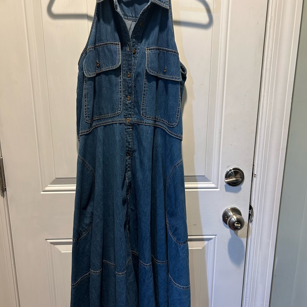 Pilcro Blue Denim Dress